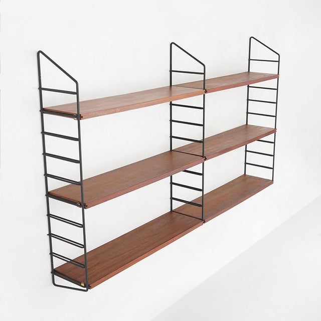 1960s Italian Wall Bookcase, 1960s For Sale - Image 5 of 13