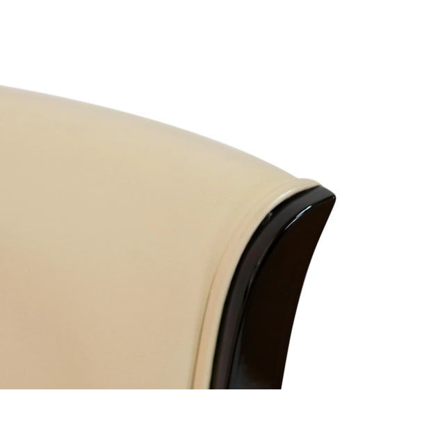 Wood Art Déco French Hochlehner Chairs, 6 without, 2 with Armrests, 1930s, Set of 8 For Sale - Image 7 of 17