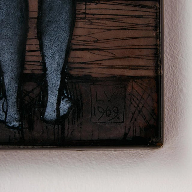 Vitus Lőrincz, Lovers, Enamel For Sale - Image 5 of 13