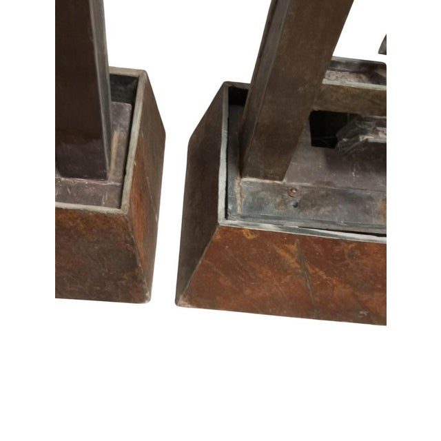 French Modern Slate Stone Fountains, 2000s, Set of 2 For Sale - Image 6 of 15