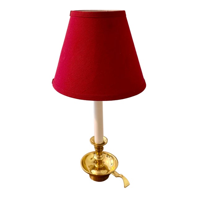 Leviton Brass Chamberstick Accent Lamp For Sale