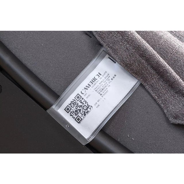 Camerich Noble Grey Lounge Armchairs Vintage MCM Style Contemporary Modern - A Pair For Sale - Image 4 of 12