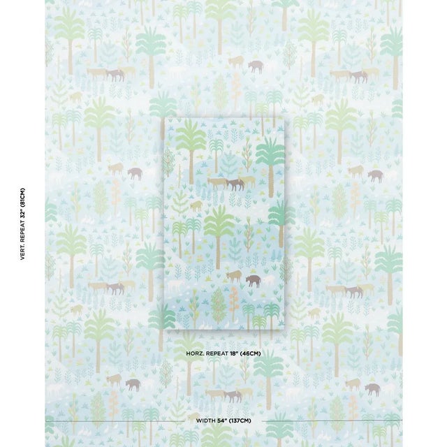 Inspired by handwoven textiles from South and Central America, Las Colinas in blue is a charming small-scale pastoral...