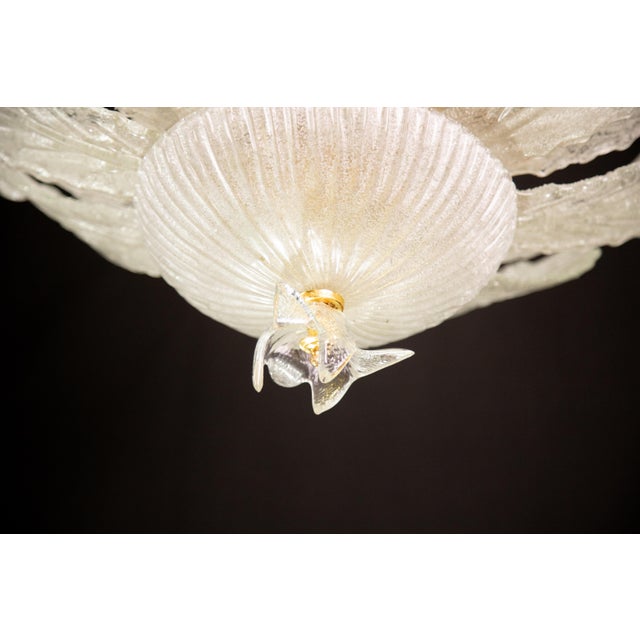 Large Midcentury Italian Murano Glass Chandelier, 1970s For Sale - Image 12 of 13