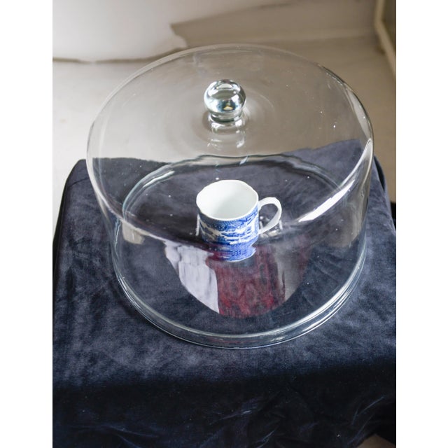Early 20th Century French Patisserie Cake Stand Cheese Cover Bell For Sale - Image 9 of 13