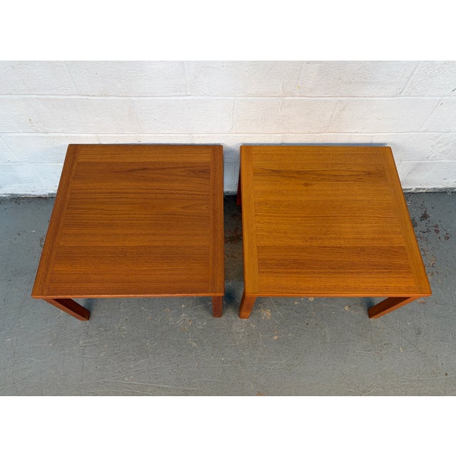 Danish Mid 20th Century Teak End Tables by Interform Collection For Sale - Image 10 of 15