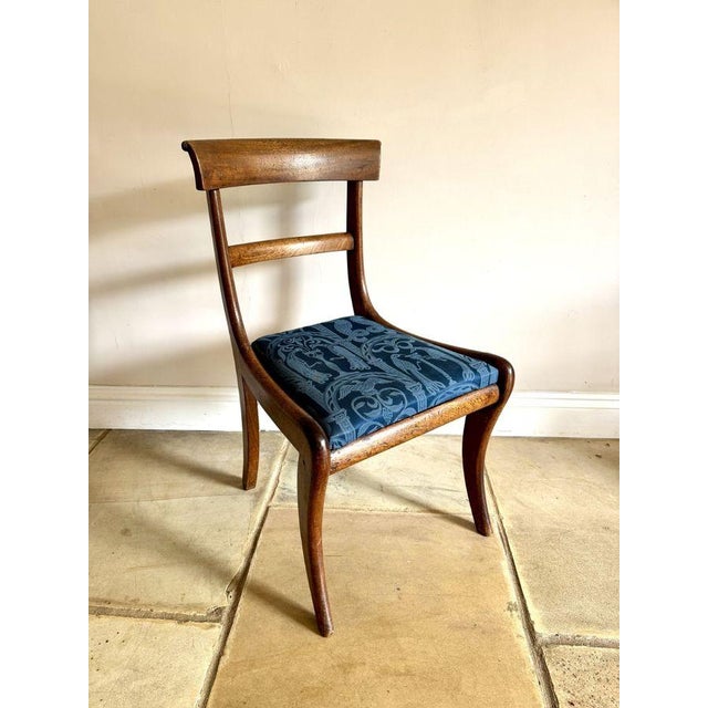 Hollywood Regency Antique Regency Mahogany Chairs, 1820, Set of 2 For Sale - Image 3 of 6