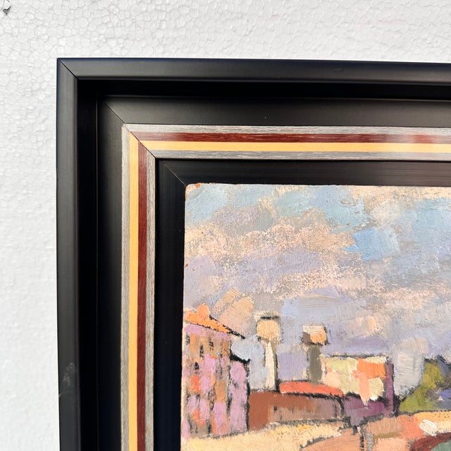 Marcel Gilly, Cityscape, 1949, Oil on Board For Sale - Image 18 of 18
