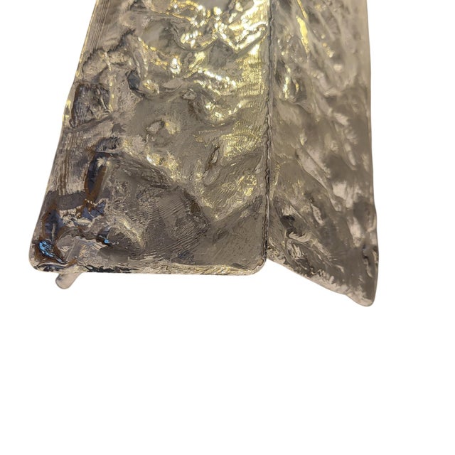 Murano Crystal Transparent Strip Wall Lights, Set of 2 For Sale - Image 6 of 7