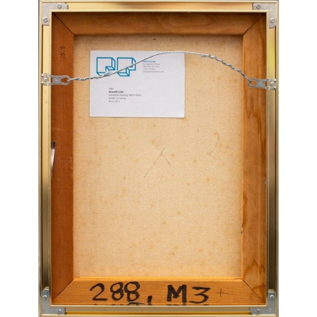 Textile Kenneth Licht Geometric Acrylic on Canvas For Sale - Image 7 of 9