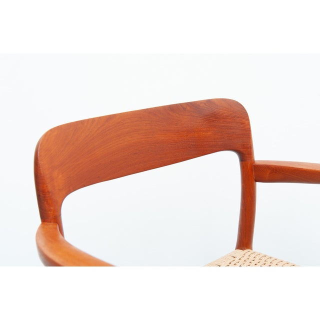 Vintage Model 56 Teak Chairs by Niels Otto Møller for J. L. Møller Furniture Factory, 1950s, Set of 2 For Sale - Image 9 of 18