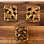 Gold 1920s Sculptural Wall Art – Antique Chinese Giltwood Openwork Panel Set, Pair For Sale - Image 8 of 9