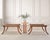 A sculptural pair of rare mid-century modern neoclassical klismos benches in the manner and style of T.H. Robsjohn-...