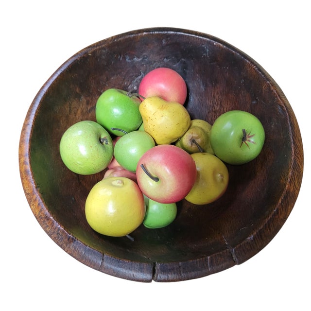 Circa 1800s Spain Rustic Handcrafted Burlwood Fruit Bowl For Sale - Image 14 of 14