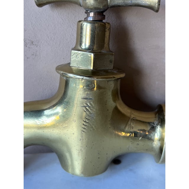 Antique French Brass Water Spout / Faucet For Sale - Image 4 of 18