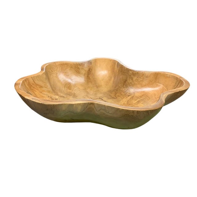 Contemporary Medium Wooden Bowl For Sale - Image 3 of 5