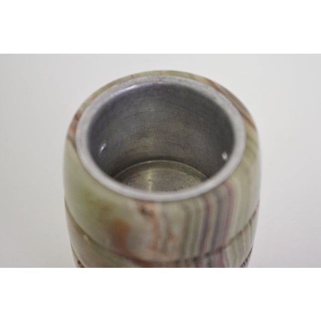 Brown Smoking Accessories in Marble and Onyx, 1970s, Set of 4 For Sale - Image 8 of 13