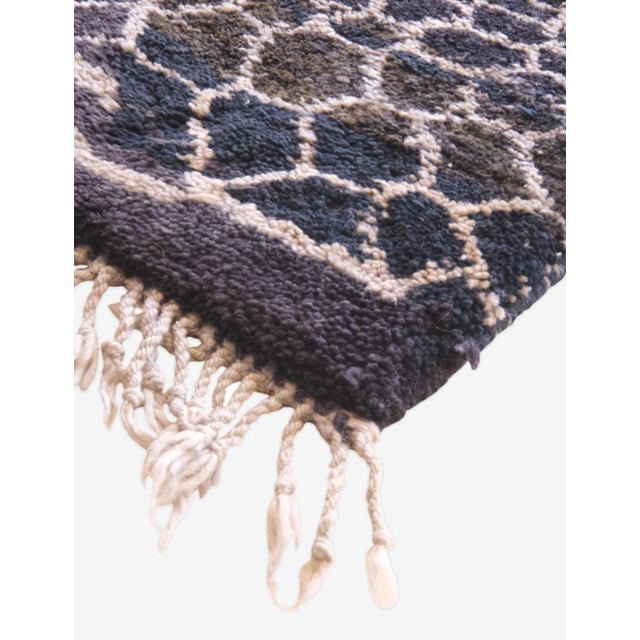 2020s Black Moroccan Beni Mrirt Rug - 8.2 X 6 Ft For Sale - Image 5 of 8