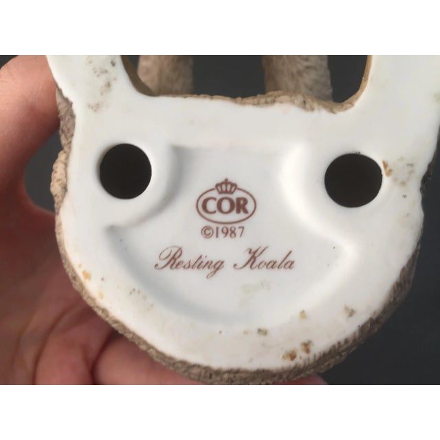Ceramic Vintage Porcelain Resting Koala Figurine For Sale - Image 7 of 9