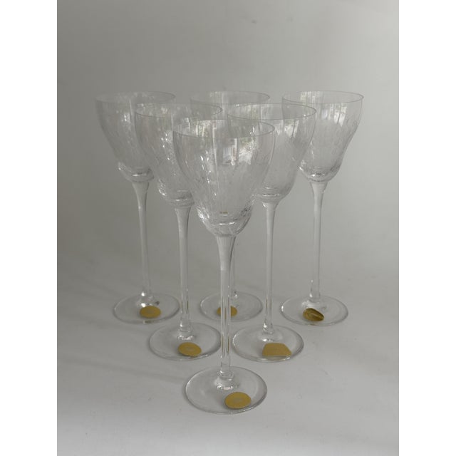 Romance Straw Glass Schnapps Glass on a Stand by Björn Wiinblad for Rosenthal Studio Line, Germany 1960s, Set of 6 For Sale - Image 6 of 6