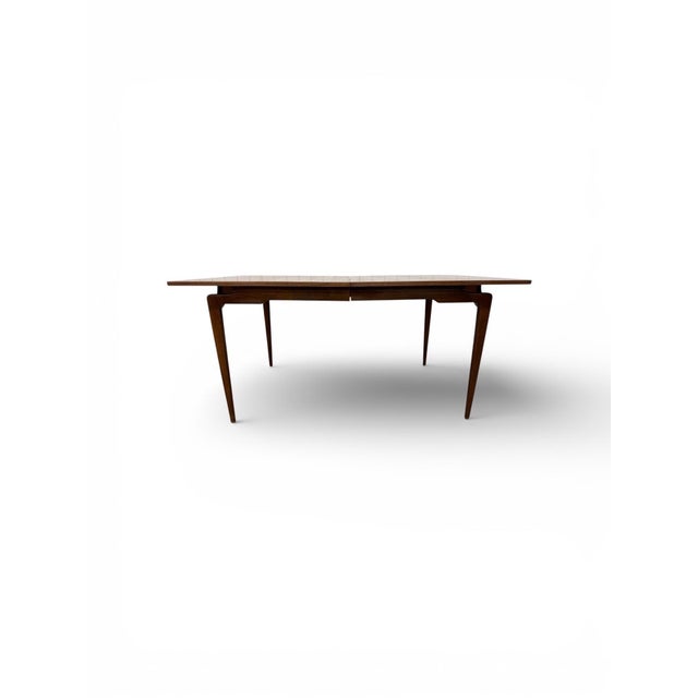 Brown Mid-Century Modern Young Manufacturing Walnut Dining Table For Sale - Image 8 of 8