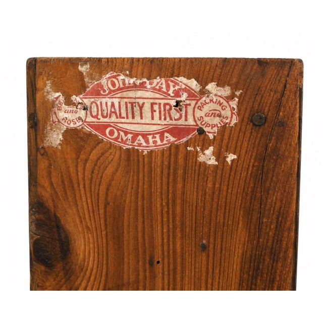 Antique 38-Drawer General Store & Apothecary Cabinet With Original Metal Drawers For Sale - Image 4 of 6