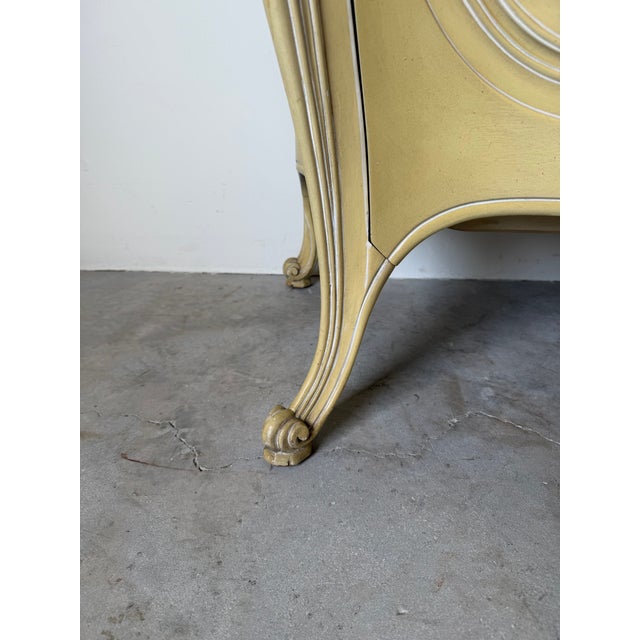 Wood Vintage Grosfeld House French Rococo Style Marble Top Double Dresser For Sale - Image 7 of 13