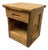 Rustic Pine One Drawer Nightstand For Sale