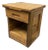 Rustic Pine Wood Nightstand For Sale