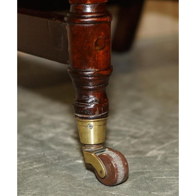 Gold Antique William IV Flamed Hardwood Metamorphic Library Steps, 1830 For Sale - Image 8 of 18