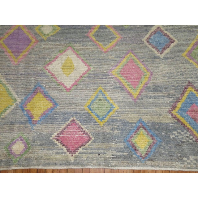 Late 20th Century Vintage Zabihi Collection Inspired Turkish Tulu Rug - 10' x 14'8" For Sale - Image 5 of 10