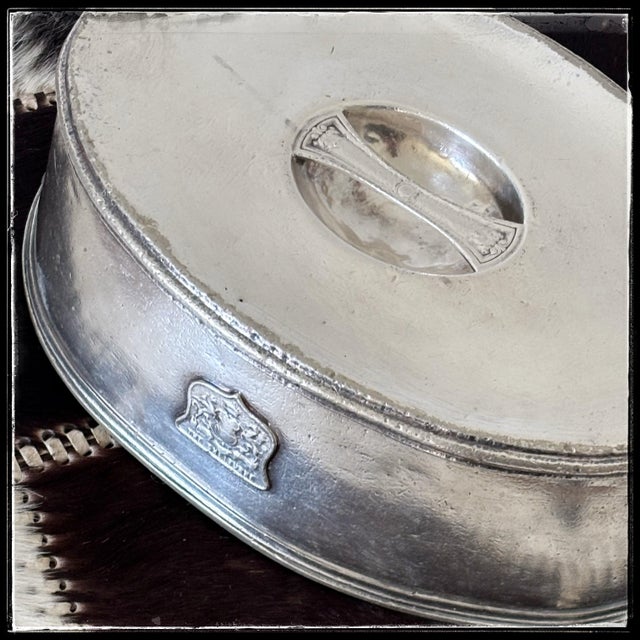 Antique Silver Platter Lid Shelburne Hotel Atlantic City For Sale - Image 4 of 12