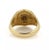Contemporary David Yurman Blue Agate Intaglio Octagon 18k Yellow Gold Ring Size 10.5 For Sale - Image 3 of 4