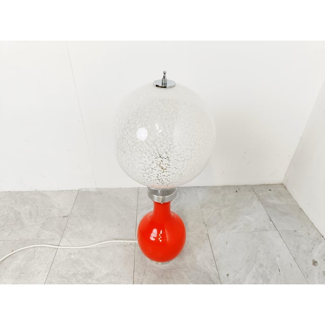 1960s Vintage Glass Table Lamp from Mazzega, 1960s For Sale - Image 5 of 10