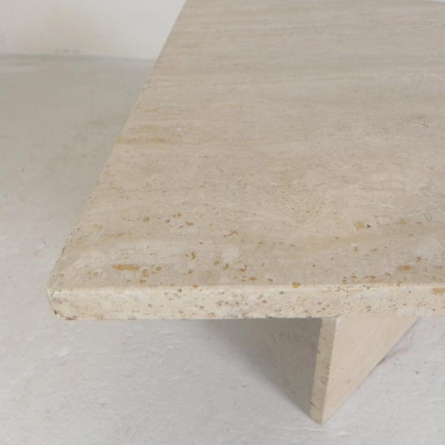Mid-Century Travertine Coffee Table with Triangular Top, 1970s For Sale - Image 18 of 18