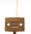 Double Arm Polished Brass Wall Hook For Sale - Image 4 of 4