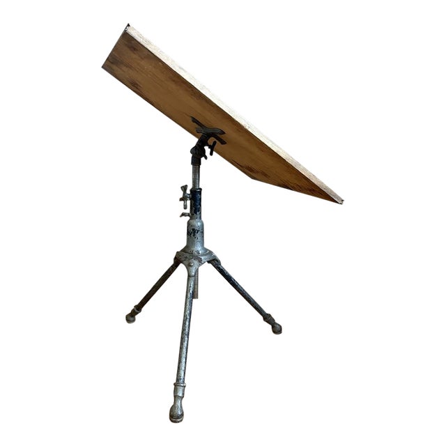 Antique Peerless Cast Iron Adjustable Drafting Table For Sale