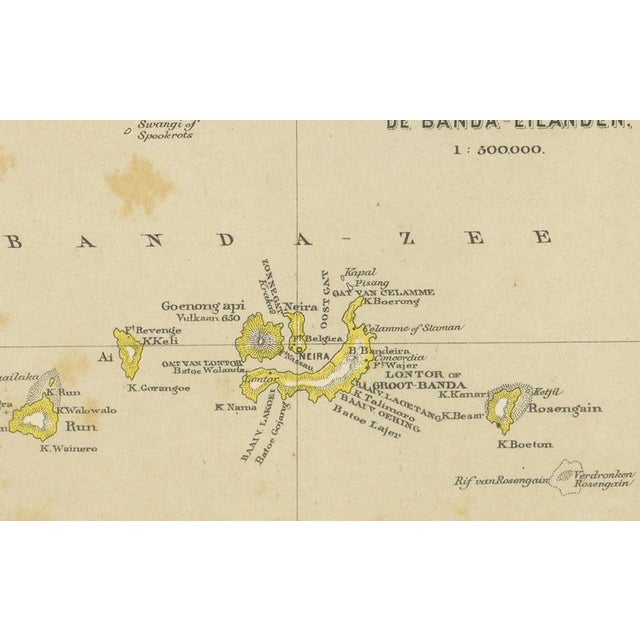 Antique Map of Riouw in Singapore by Dornseiffen, 1884 For Sale - Image 10 of 13
