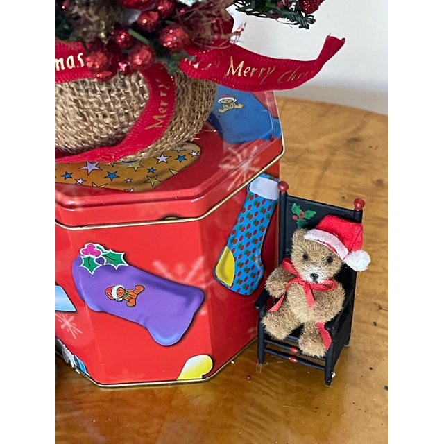 Set of 4, Vintage Christmas Bottlebrush Tree For Sale - Image 4 of 6