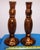 Mid-Century Modern Vintage MCM Murano Style Gold Brown 13” Bud Vases-Set of 2 For Sale - Image 3 of 3