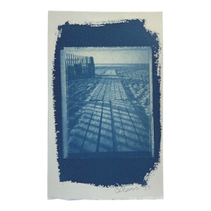 1995 Cyanotype “Beach Boardwalk #62925 - 1” by CKB
