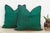 Textile Pair of Pala Green Dotted Ahir Handloom Pillow For Sale - Image 7 of 7