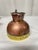 Antique Hammered Copper and Brass Jug With Curved Handle For Sale - Image 4 of 5