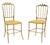 Vintage Italian Chiavari Dining Chairs in Brass, 1950, Set of 2 For Sale