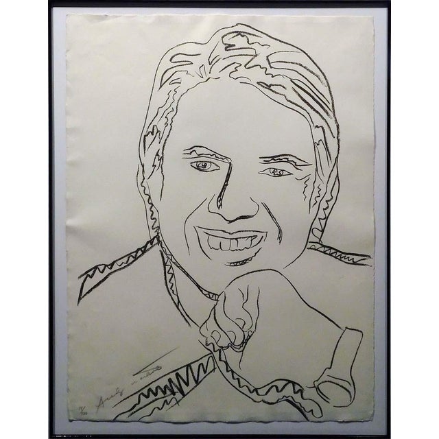 Black 1977 Andy Warhol "Jimmy Carter III" Pencil Signed and Numbered Screenprint on Paper For Sale - Image 8 of 8