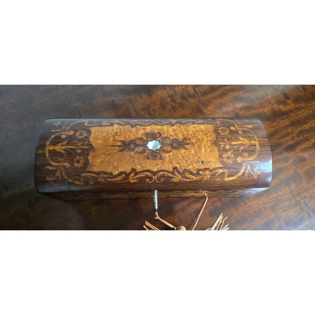 Antique English Inlaid Glove Box, 1880 For Sale - Image 4 of 12