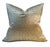 These handmade designer Scalamandre satin pillows have a fabric on the top which has been cut out applied and sewn onto...