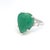 Traditional Natural Emerald Diamond Ring 7 14k White Gold 10.97 TCW Certified For Sale - Image 3 of 14