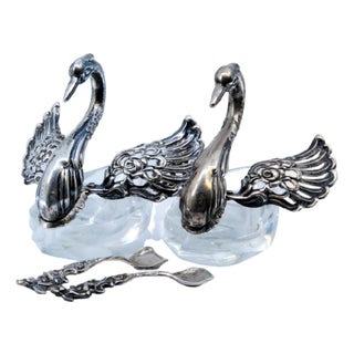 Glass Salt and Pepper Shakers, Set of 2 For Sale