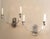 Chrome -plated couple of large wall lights in the style of candlesticks from the Bauhaus Zeit. Very nice condition and...